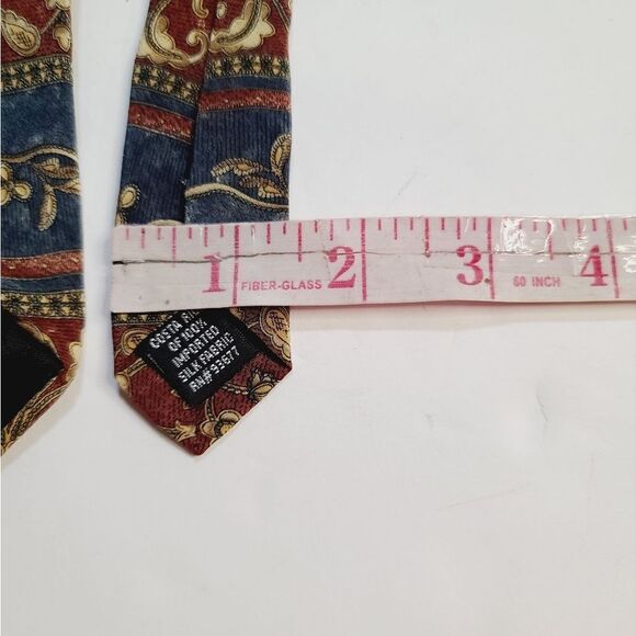 Bill Blass Black Label Silk Victorian Floral Print Neck Tie - Picture 6 of 6